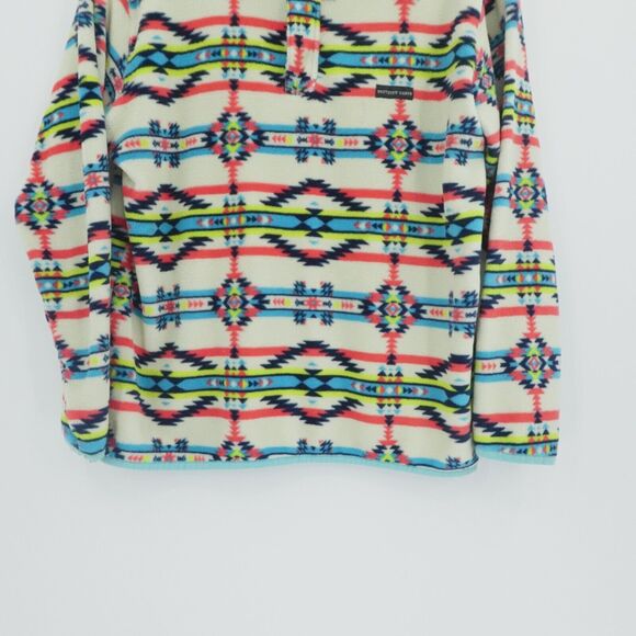 Southern Marsh Sweater XXL Cream Harbuck Aztec Pullover Fleece 1/4 Zip - Picture 9 of 13
